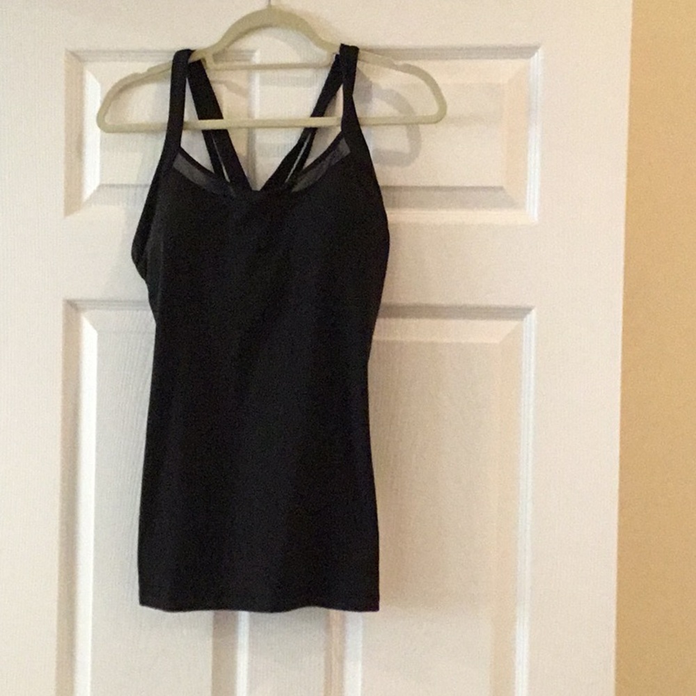 Lululemon Rally your heart tank new w tags black Sz 12